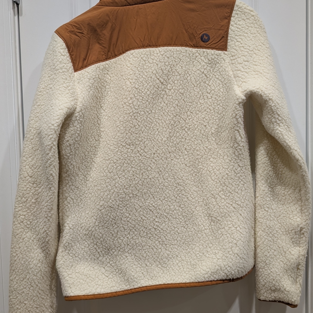 Women's Cream and Tan Jacket - Picture 4 of 8